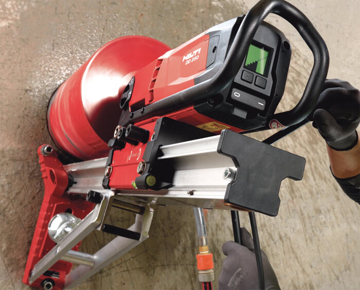 Hilti DD 250 diamantborrmaskin för professionell betonghåltagning och kärnborrning